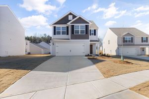 Finished concrete driveway with broom finish in Charlottesville VA
